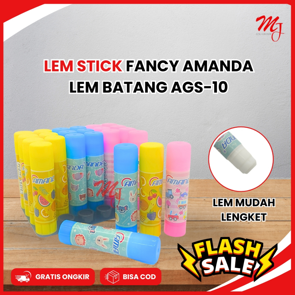 

Glue Stick / Lem Stik Kertas Batang Fancy Amanda AGS-10
