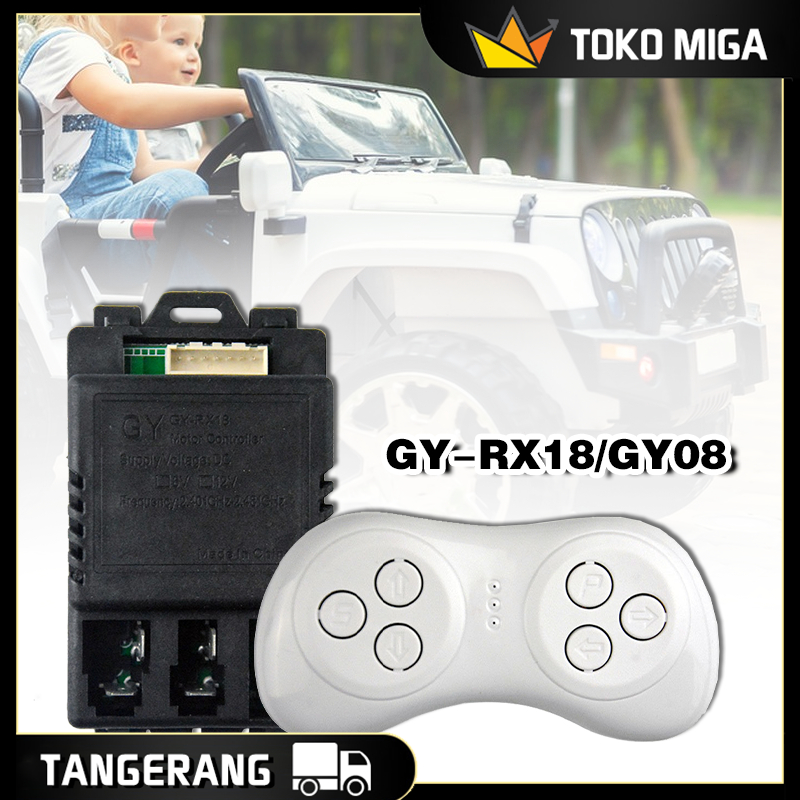 Remote Control Mobil AKI Anak GY-RX18 GY08 7 Pin Receiver Mobilan AKI 12 Volt  6 Volt Receiver Remot