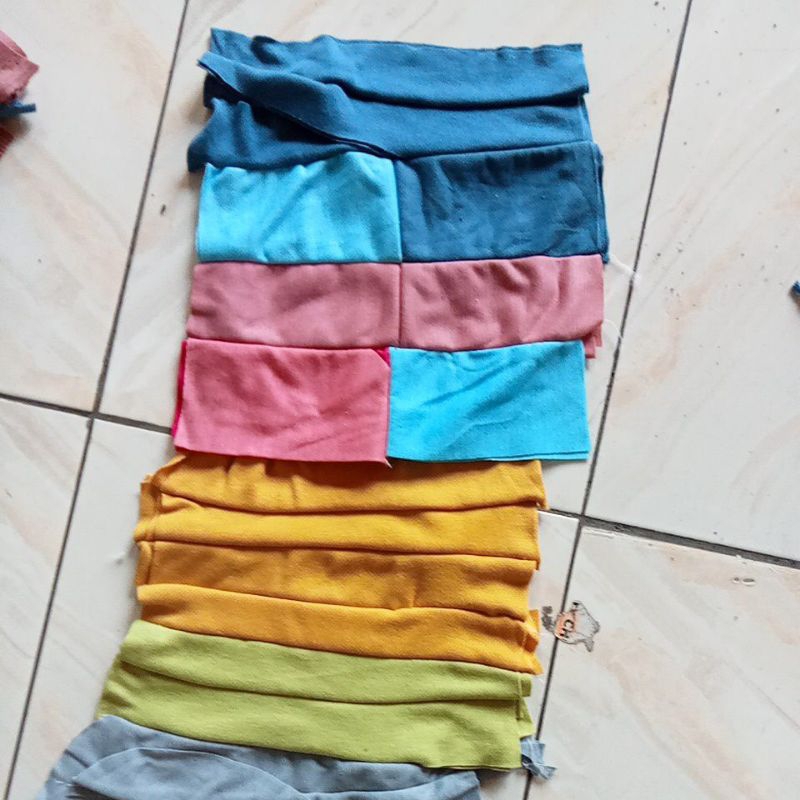 KAIN LAP MAJUN WARNA WARNI KATUN KILOAN KAIN LAP MAJUN SERBA GUNA (1 kg)