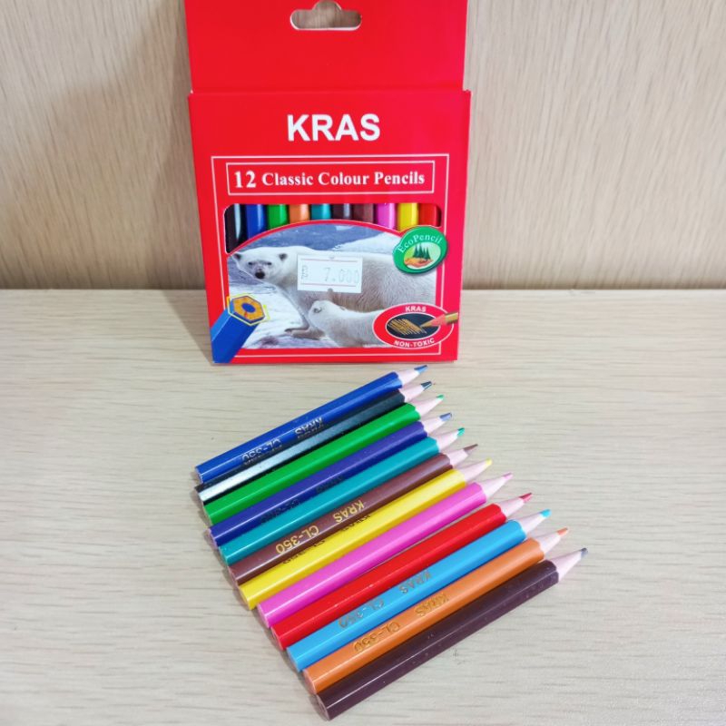 

(1PCS) PENSIL WARNA KRAS 12W PENDEK