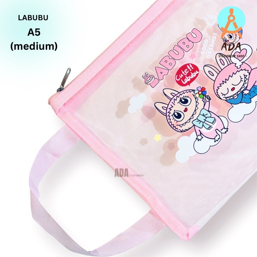 

A5 ZIPPER DOC BAG LABUBU/ MAP JARING LABUBU SIZE MEDIUM/ A5