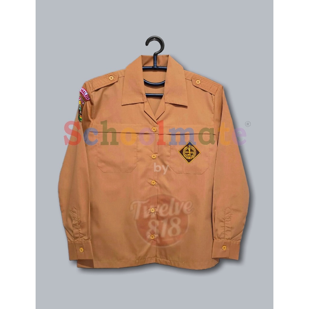 Terlaris Schoolmate - Baju Pramuka Sd Smp Atasan Seragam Pramuka Sd Smp Putri Perempuan Lengan