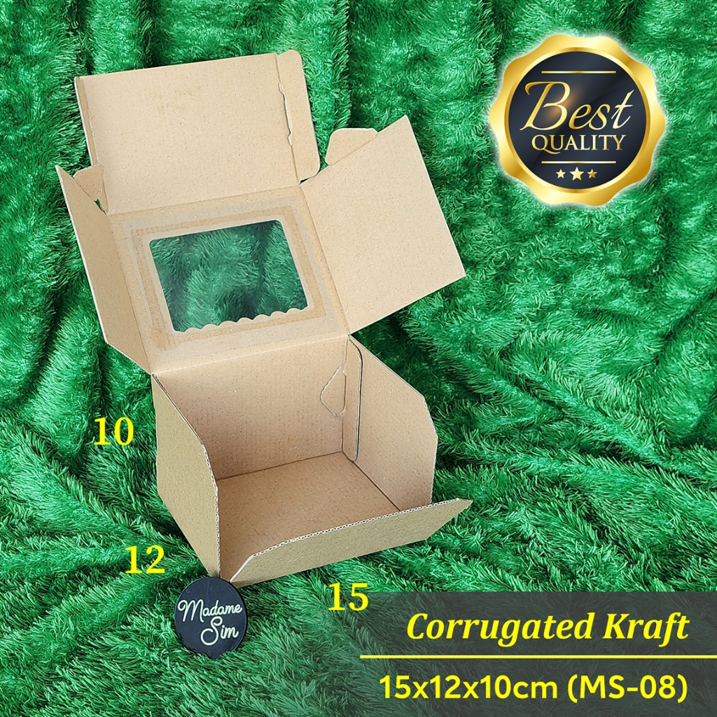 

KOTAK KUE - CAKE BOX - DUS BOLU 15x12x10 - MS-08 (ISI : 10 PCS)