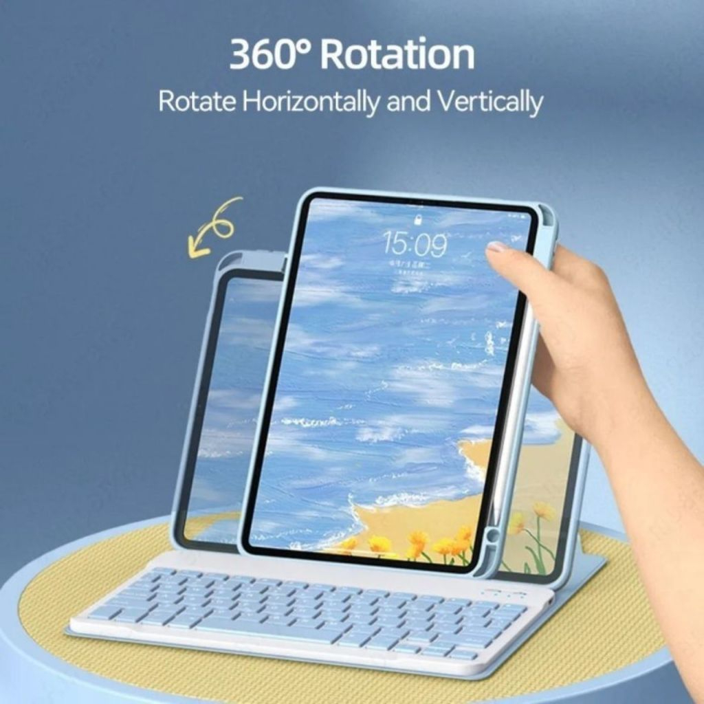 FS Smart Case With Keyboard FRE MOUSE 360° Rotating For Huawei Matepad Pro 11 2024