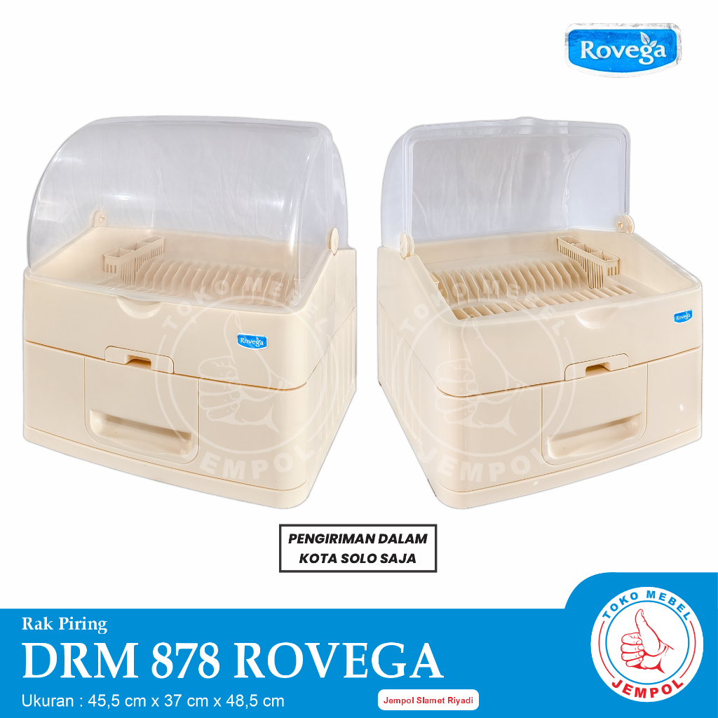 Rak Piring ROVEGA DRM-878  / Rak Dapur / Rak Penyimpanan Serbaguna