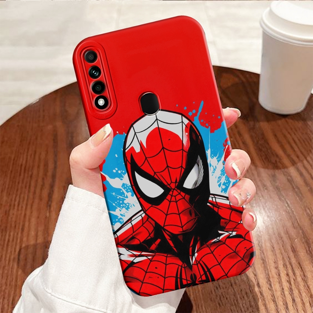 SOFTCASE OPPO A31 A8 A53 A33 A54 A55 4G A57 2022 A77S A76 A96 A36 Motif Marvel Spiderman - Case Keki
