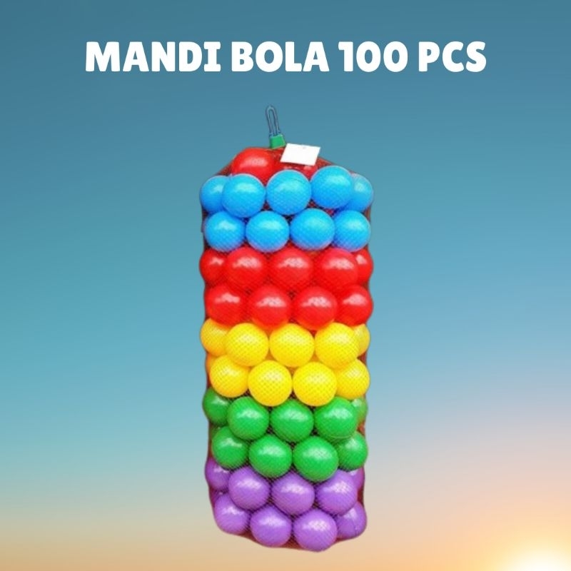 Mainan Anak Mandi Bola Isi 100 Pcs Warna-Warni Murah Berkualitas Best Seler Termurah Bola Kecil SNI.