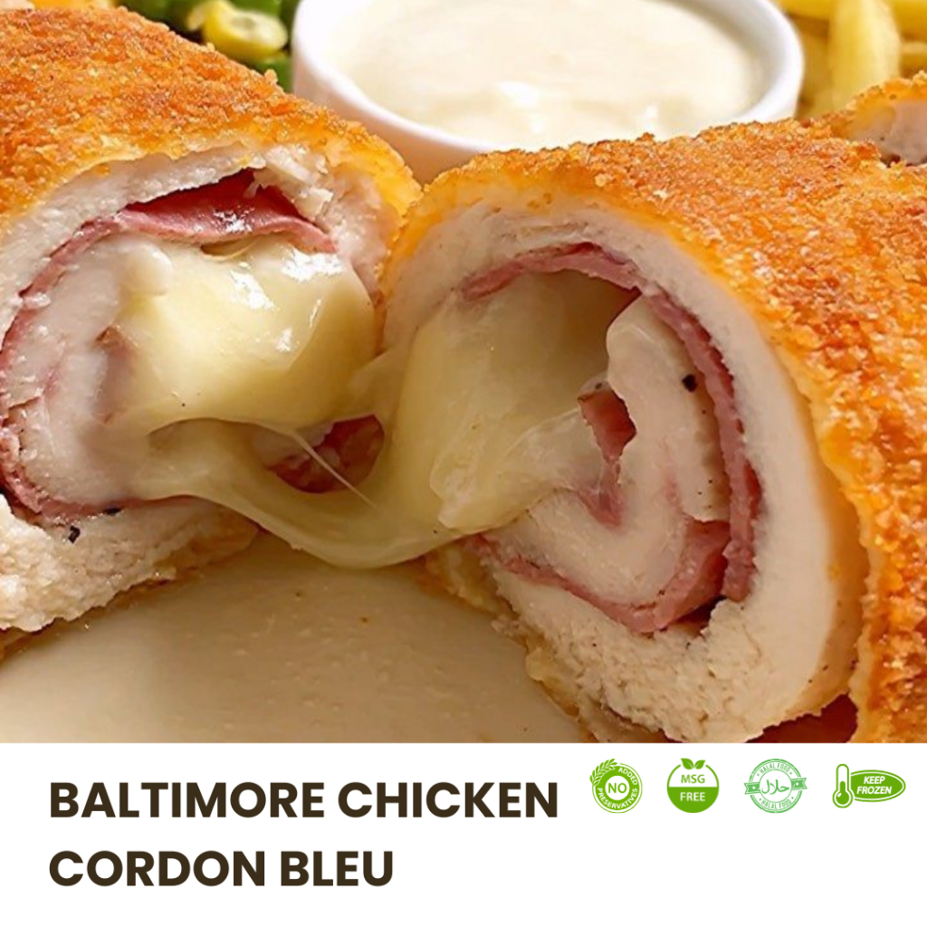 

Chicken Cordon Bleu 1 pack 3 pcs siap goreng, halal