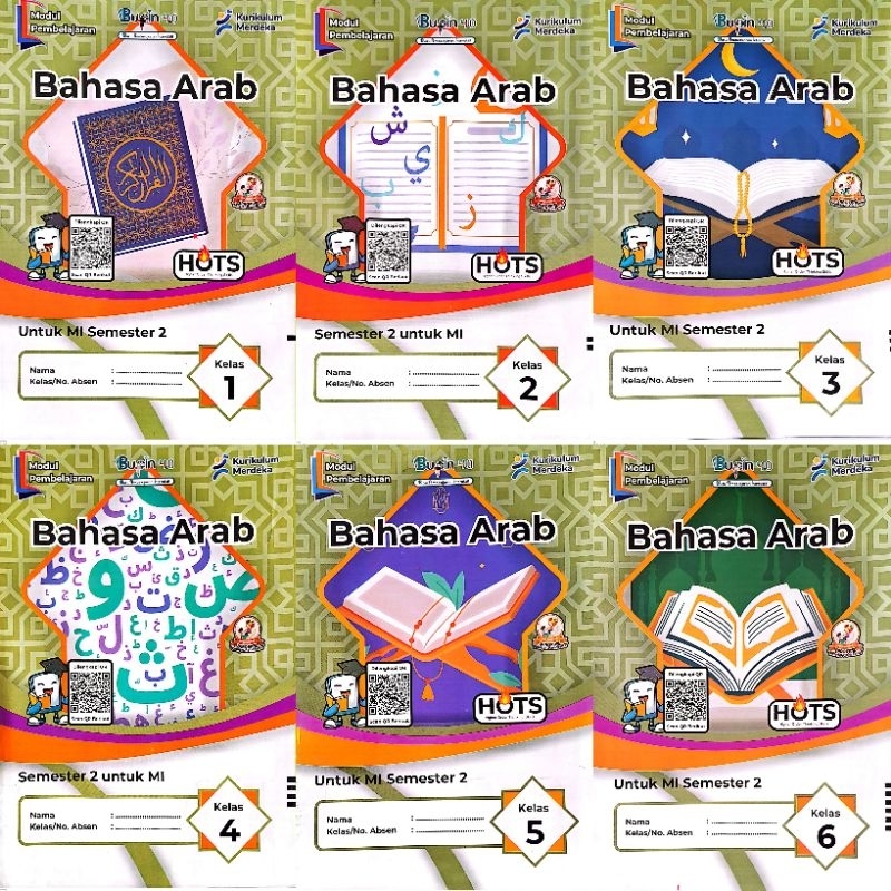 LKS MI BAHASA ARAB KELAS 1 2 3 4 5 6 SEMESTER 2 GENAP KURIKULUM MERDEKA TA. 2024 2025 BUPIN