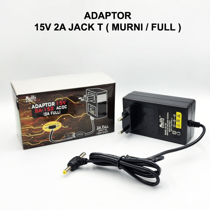 ADAPTOR SPEAKER 15 V 2A NOISE / TANAKA / ADVANCE / BARE TONE / NIKO / GMC / IKEDO /15V 2A[MURNI]