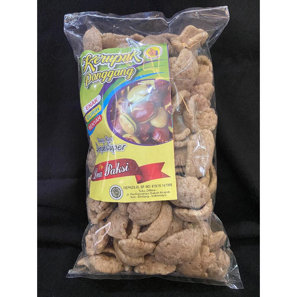 

Kerupuk Krupuk Panggang Jengkol Super Matang Siap Santap Cap Dua Paksi 100 Gram