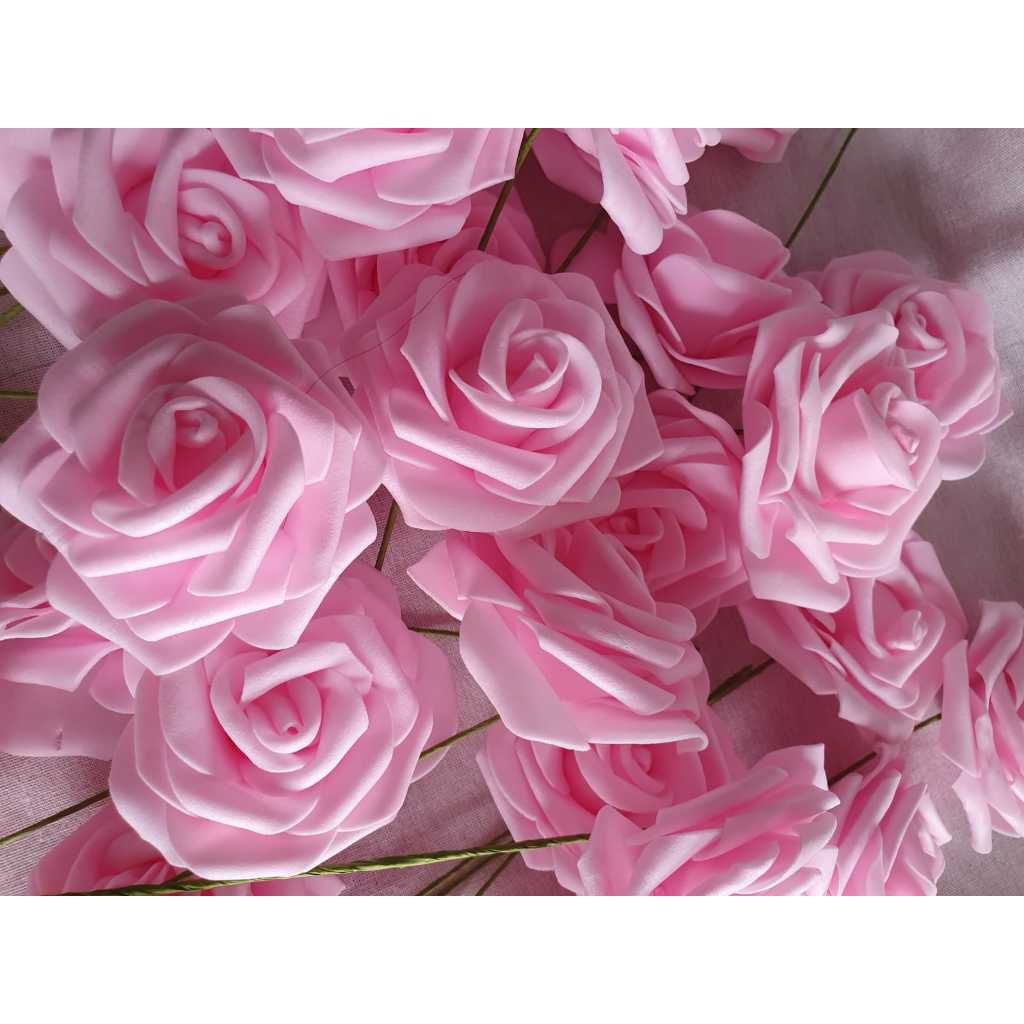 Kuntum mawar spon bunga rose eva foam 5 cm import artificial