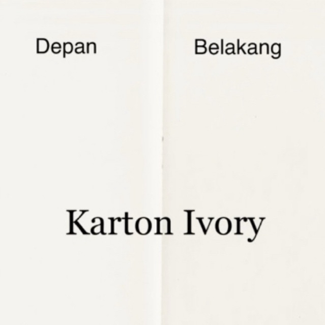 

Karton Ivory 230gr, 79x109cm