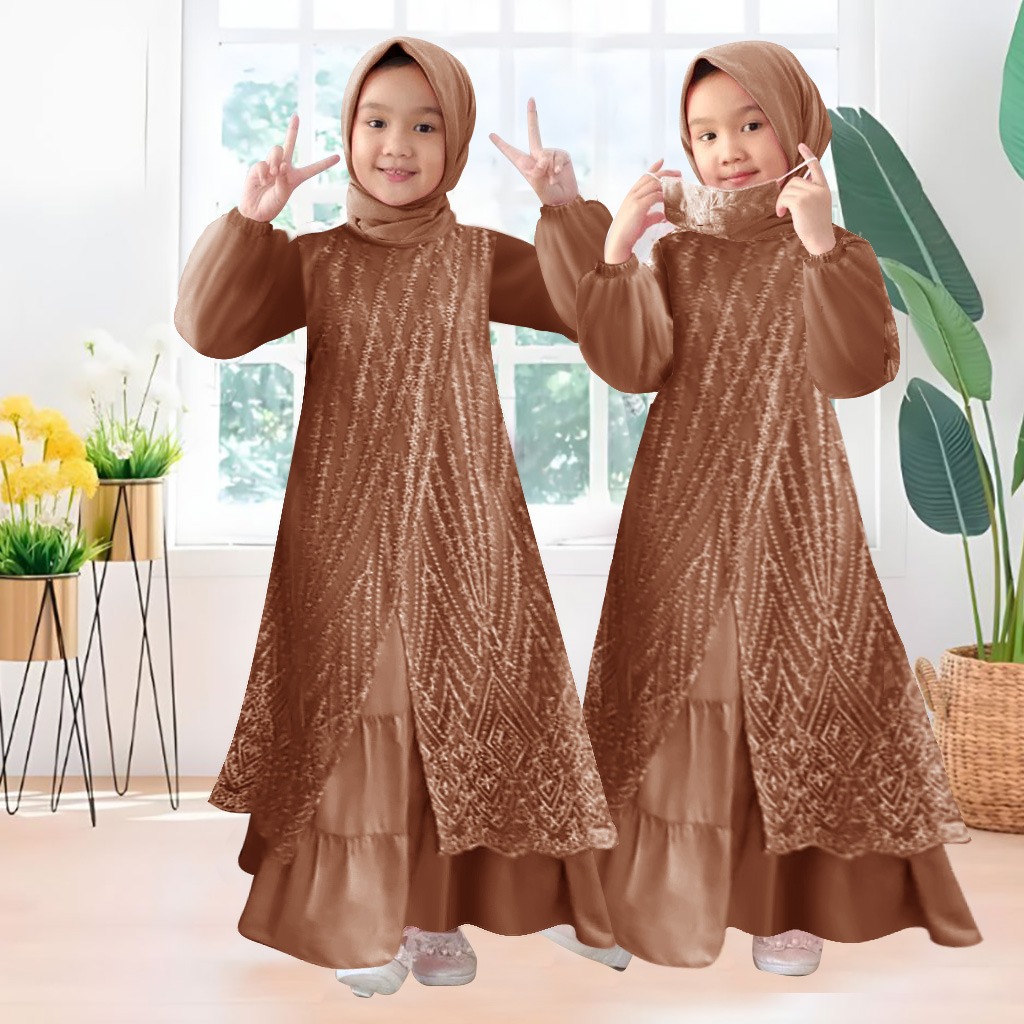 MAXI LIVINA KIDS , PAKAIAN ANAK PEREMPUAN , GAMIS, DRESS , DRESS ANAK, GAMIS ANAK