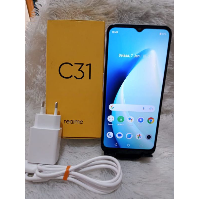 JUAL HP SECOND REALME C31 RAM 4+1/64, FULLSET