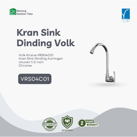 Kran Sink Dinding Volk / Kran Sink Deck Volk / Kran Cuci Piring