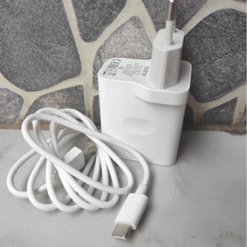cas charger realme 18wat type c fast charging cabutan bawaan hp c11 c12 c15 c20 c21 c21y c25y c30