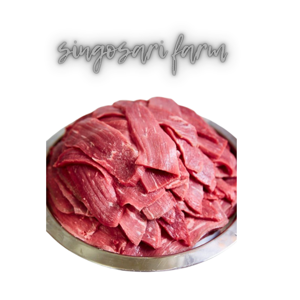 

Beef Slice Premium Import & Lokal – Rendah Lemak, Segar & Berkualitas 500 gram PREMIUM