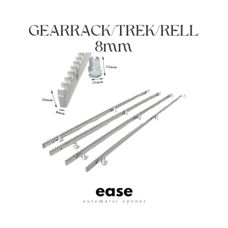 Metal Gearrack/Rel 8 mm For Sliding Gate