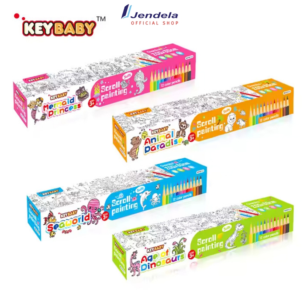 

KeyBaby Scroll Painting Kertas Gambar Roll Mewarnai Anak Sticker Roll Mewarnai Gambar Anak Scroll Painting KB210012