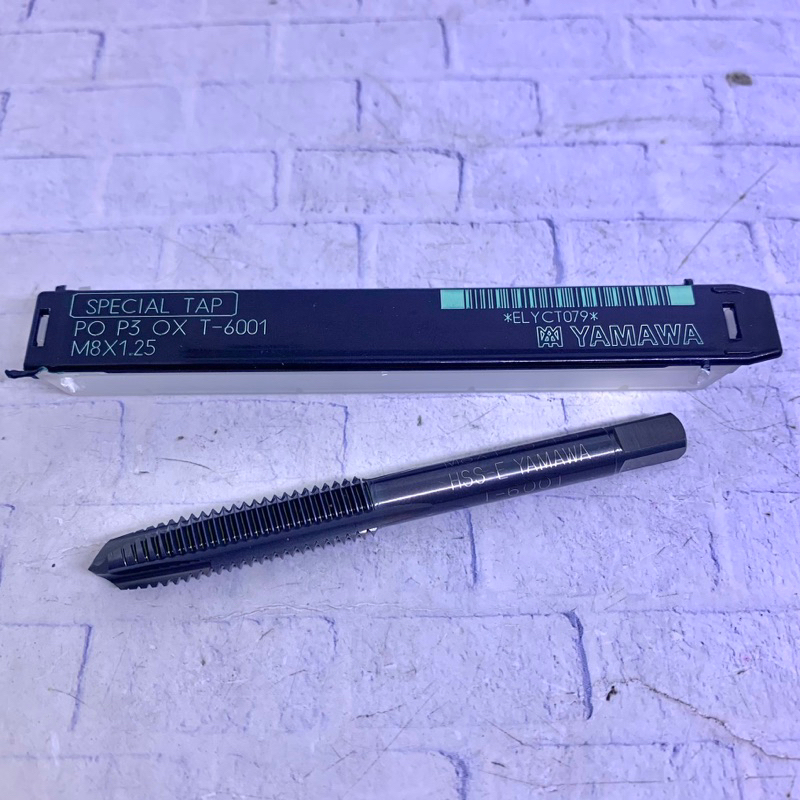 Tap M8x1.25 PO Original Yamawa Japan baru Tap M8 x 1.25 Lurus