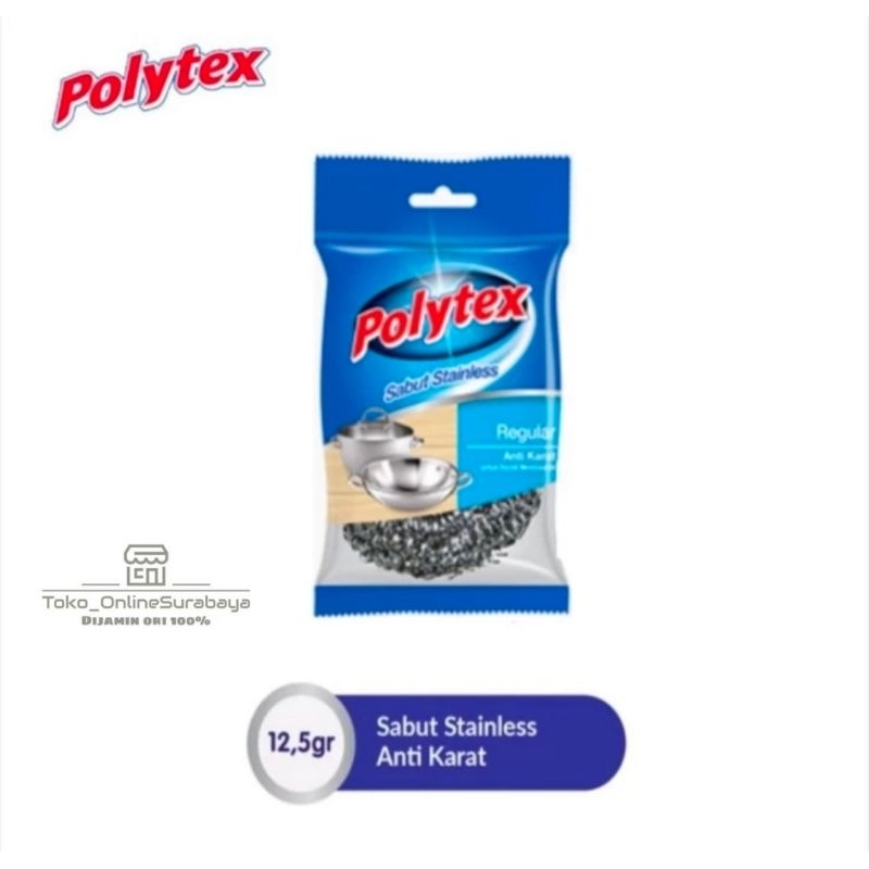 polytex sabut stainless reguler untuk cuci piring