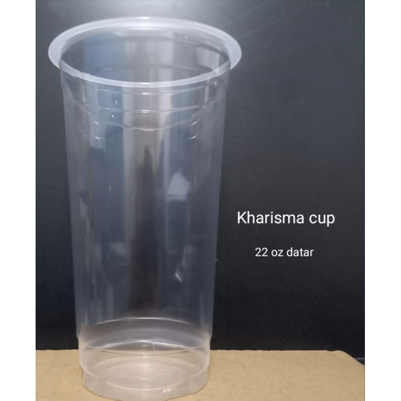 cup 22 oz datar kharisma polos 1 dus