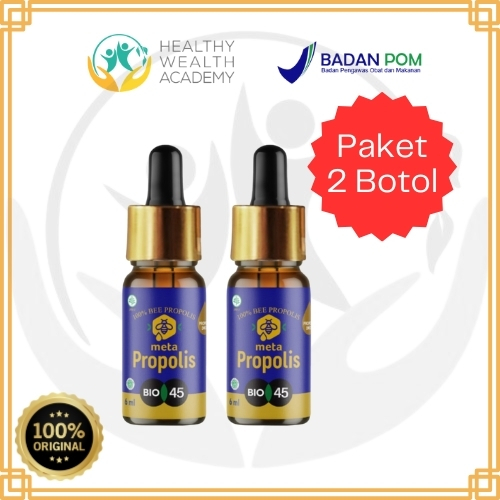 HWAcademy - Paket 2 Botol Meta Propolis Obat Herbal Asli 100% Bio 45