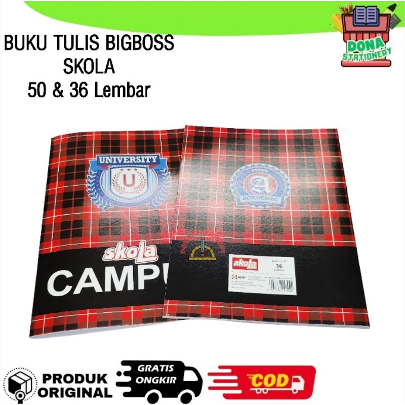 

Ay00! [ 1 PACK ] BUKU TULIS BIGBOSS SKOLA 36 & 50 LEMBAR BUKU TULIS BOXY BUKU TULIS PANJANG