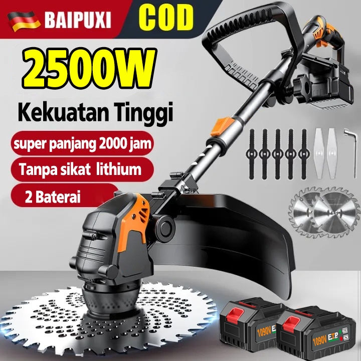 Alat potong rumput  1090V/588V/288V mesin potong Rumput baterai Pemotong Rumput Listrik Pemangkas Ru