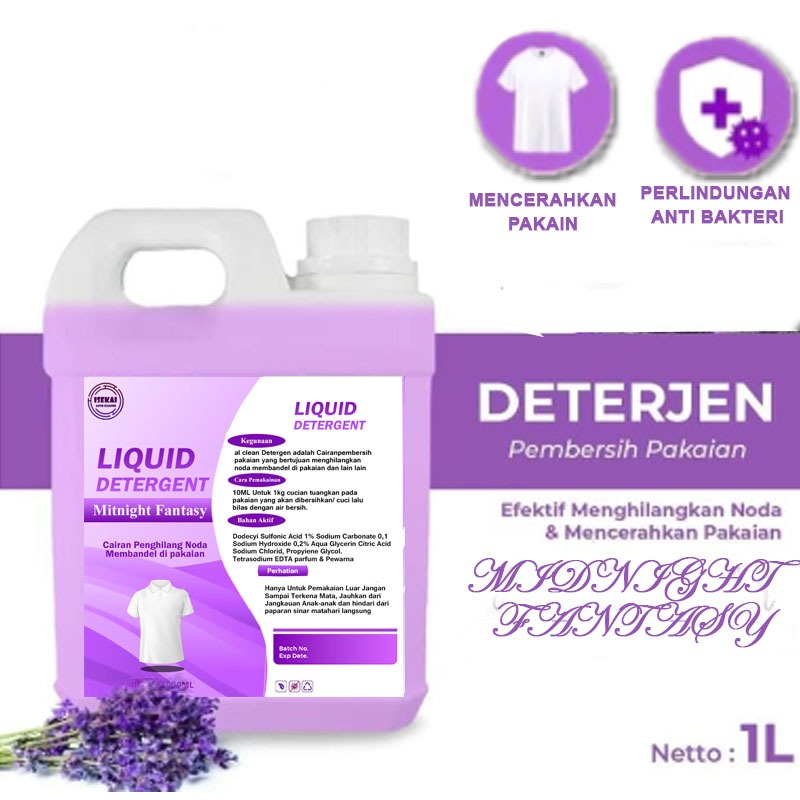 Isekai Liquid deterjen baju 1 Liter Pembersih Pakain Penghilang Noda Kotor Jamur DLL detergent cair 