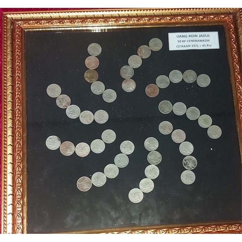 koin 50  rupiah gambar cendrawasih cetakan thn 1971