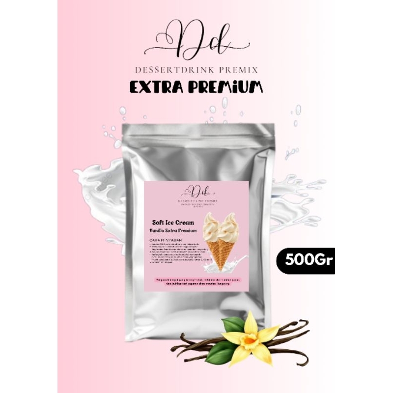 

Bubuk Soft Ice Cream Rasa VANILLA 500Gram Extra Premium Dessertdrink Powder / Ice Cream MURAH / Bubuk Ice Cream 500 Gram Aneka Rasa / Bahan Ice Cream Varian Rasa / Bubuk Ice Cream / Ice Cream Powder / Bubuk Es Cream / Bubuk Es Krim / Tepung Es Krim