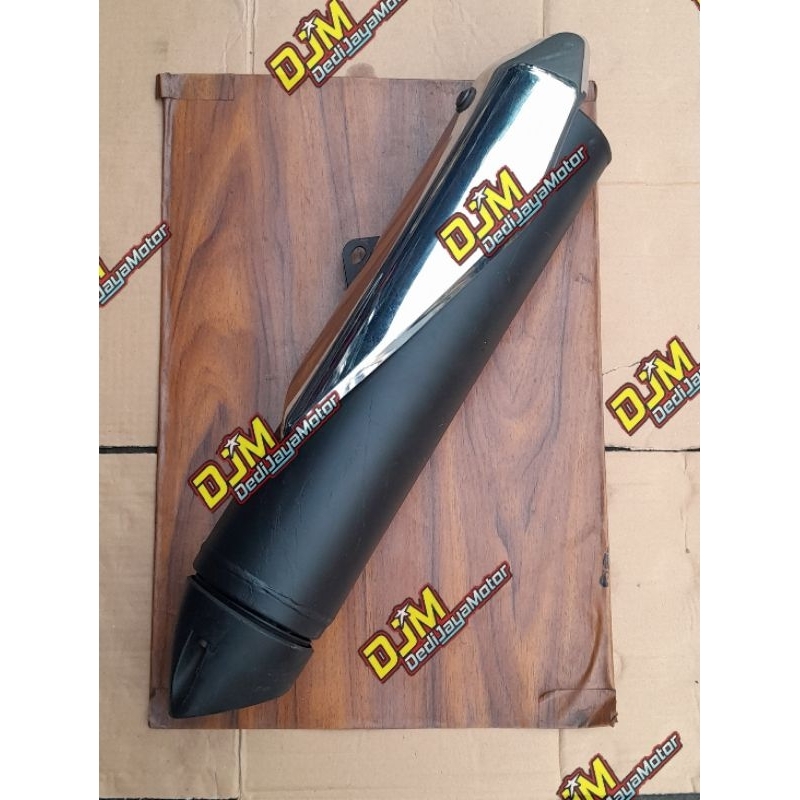 CLINCER KNALPOT ORI SATRIA FU FACELIFT BLACK PEDATOR