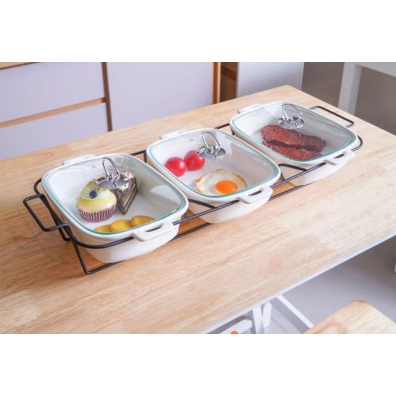 Wadah saji / Tempat prasmanan Set 3 informa