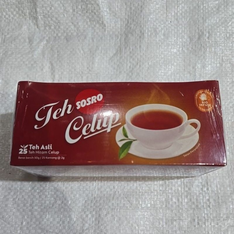 

Teh Sosro celup Black tea isi 25 ( CELUP )