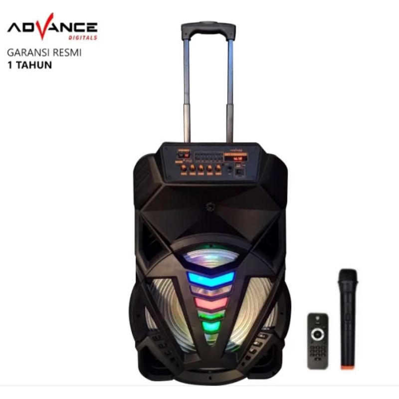 SPEAKER Portable 15 inchi ADVANCE K 1501 FREE MIC WIRELESS