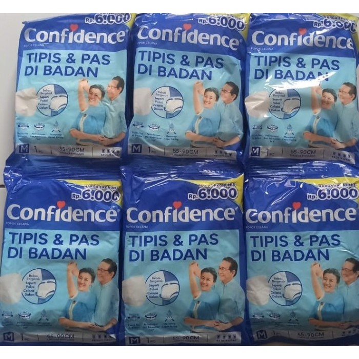 Confidence Popok Celana Dewasa - Popok Dewasa Celana 20 Pcs M L XL