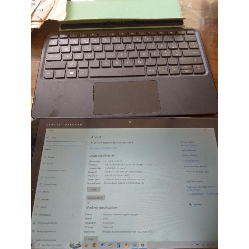 Dijual Laptop Tablet Windows 10 HP Detachable X2