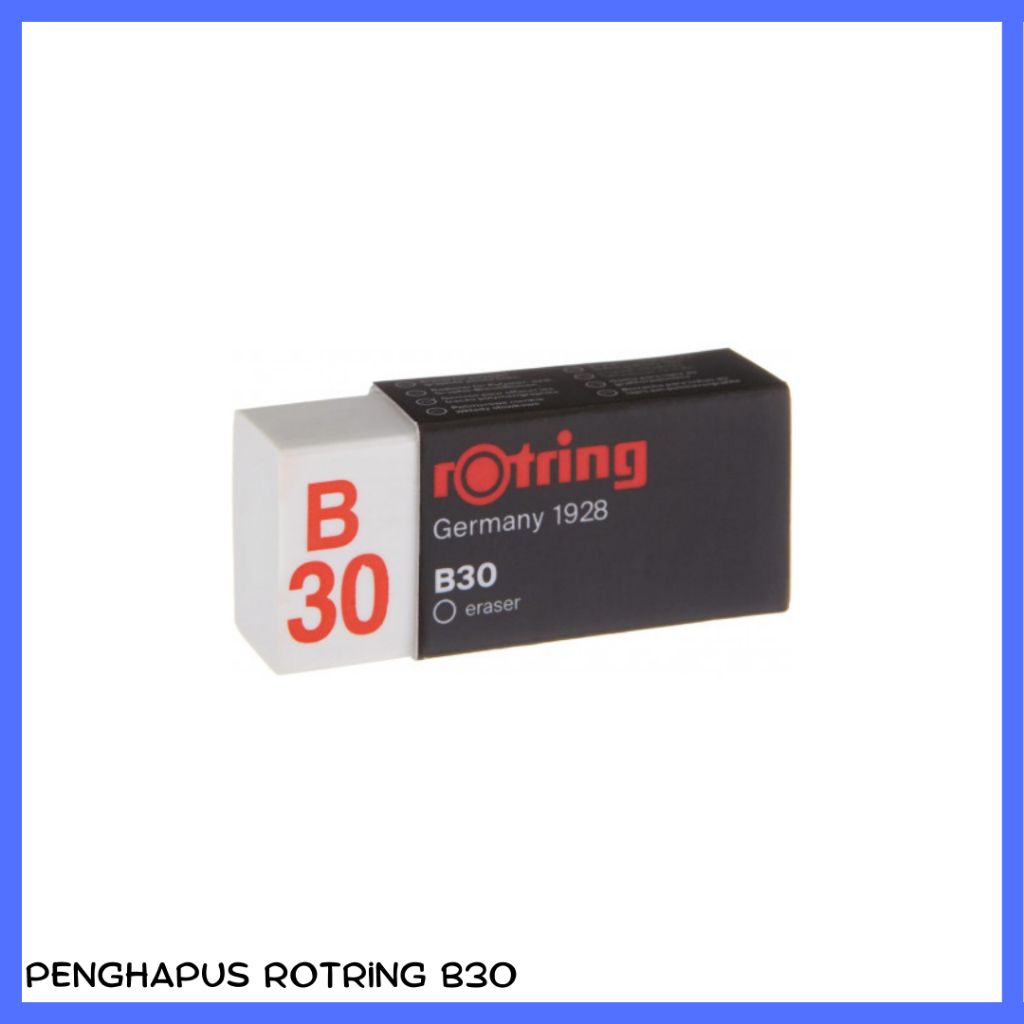 

Karet penghapus pensil putih sedang Rotring B30 Medium Rapid Pencil Eraser white premium no residue