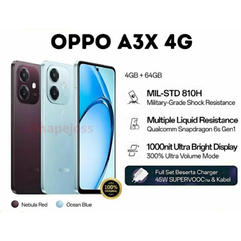 oppo A3x 4G 4/64gb