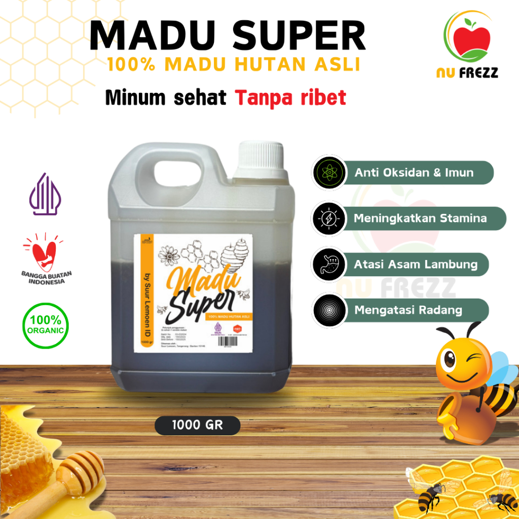 

Madu Hutan Asli Original 1000gr - Madu Hutan Super Asli 100% Tanpa Campuran 1KG Suur Lemoen