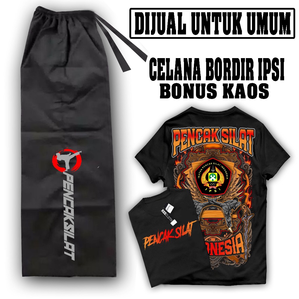 CELANA PENCAK SILAT KOMBORAN BORDIR
