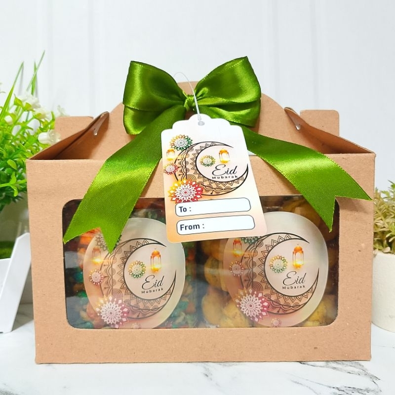 

Hampers Kue kering Lebaran Idul Fitri Natal isi 2 toples 500ml