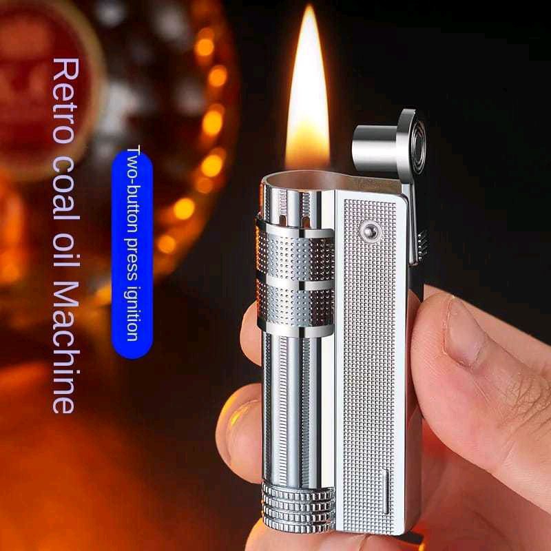 Best seller  korek api roda jadul minyak LOGAM RETRO Y5 korek api sumbuh classic minyak bisa di isi 