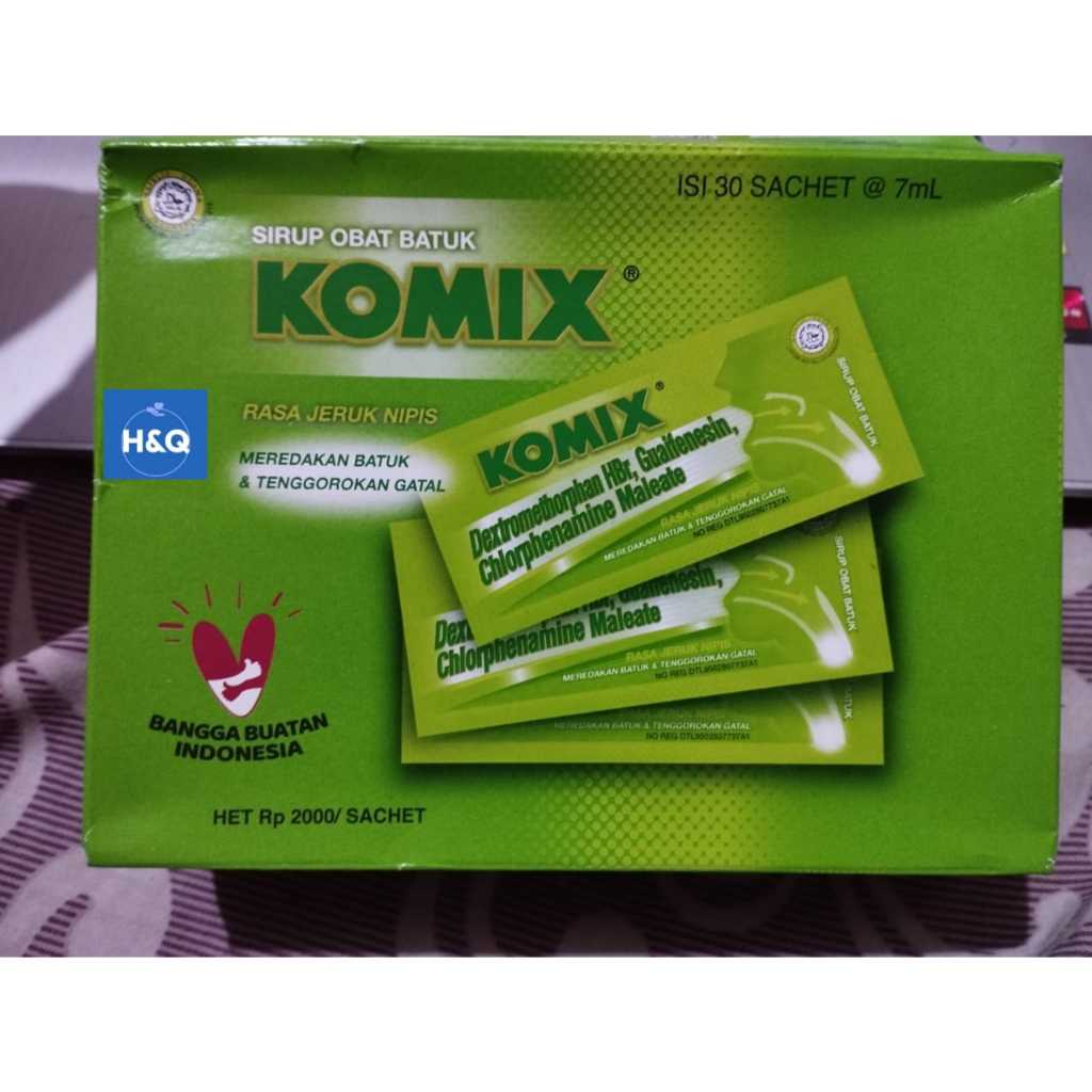 Komix Jeruk Nipis - 1 Box ISI 30 Sachet @ 7ml