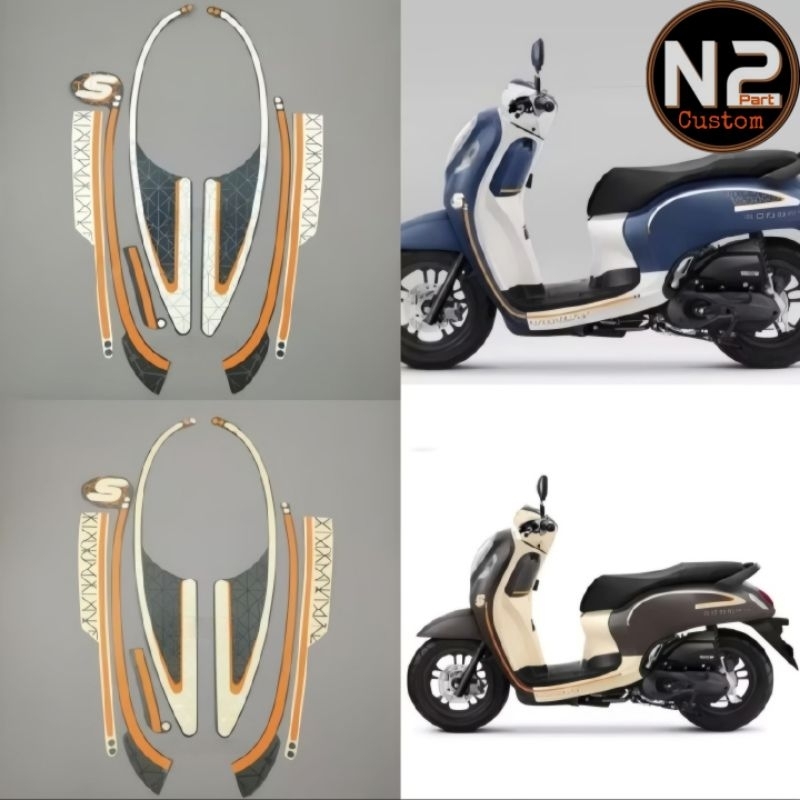 STRIPING STIKER MOTOR HONDA SCOOPY 2022 2023 FASHION