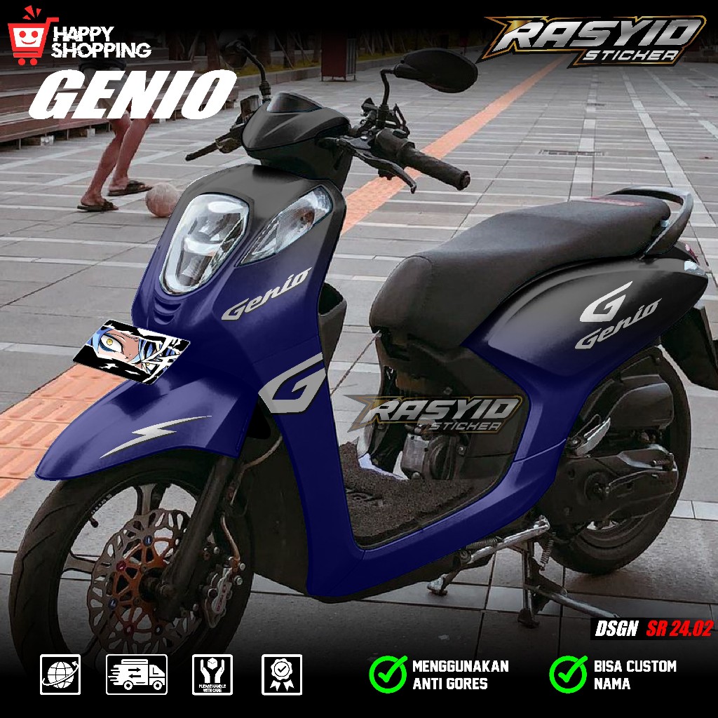 COD Sticker Decal Full Body Motor Honda Genio 2019 2020 2021 2022 2023 2024 Sticker Full Body Genio 