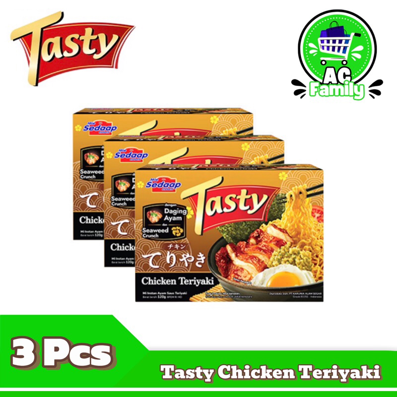 

Sedaap Tasty Mie Instan Chicken Teriyaki 120gr x 3 pcs