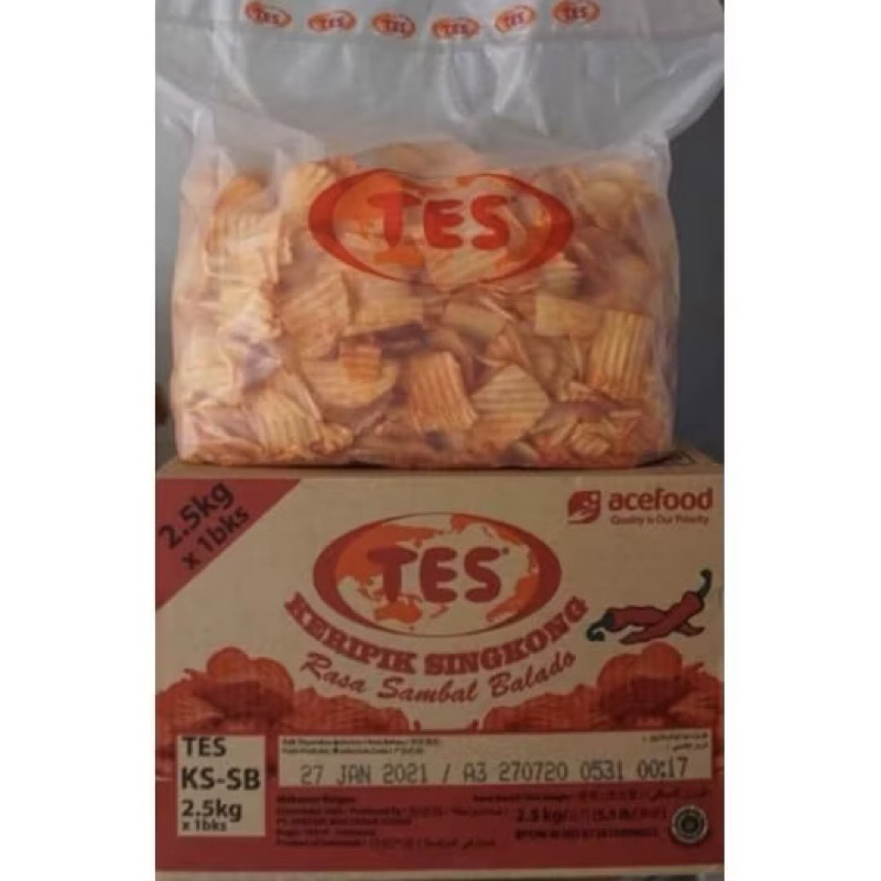 

1 DUS SINGKONG BAKAR BALADO 2.5KG TES (CEMILAN GROSIR SNACK KILOAN)